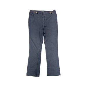 Chico’s The Platinum Trouser Wide-Leg Pants Stretch Denim Blue Women 1.5R (M10)